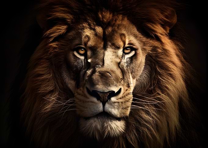 Majestic Lion Portrait