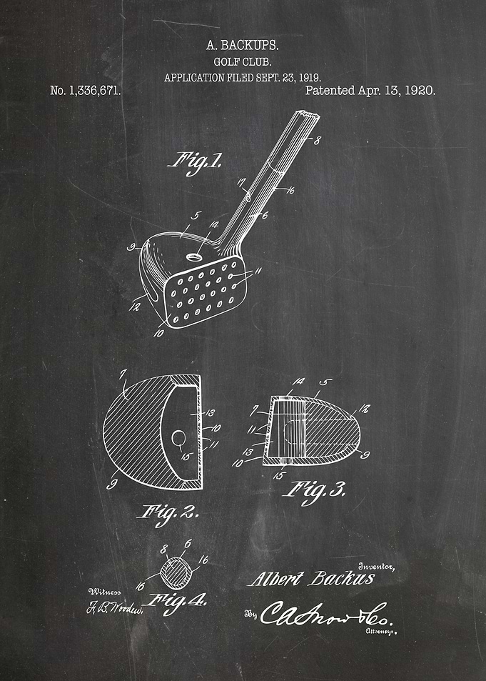 Golf Club Patent Blueprint