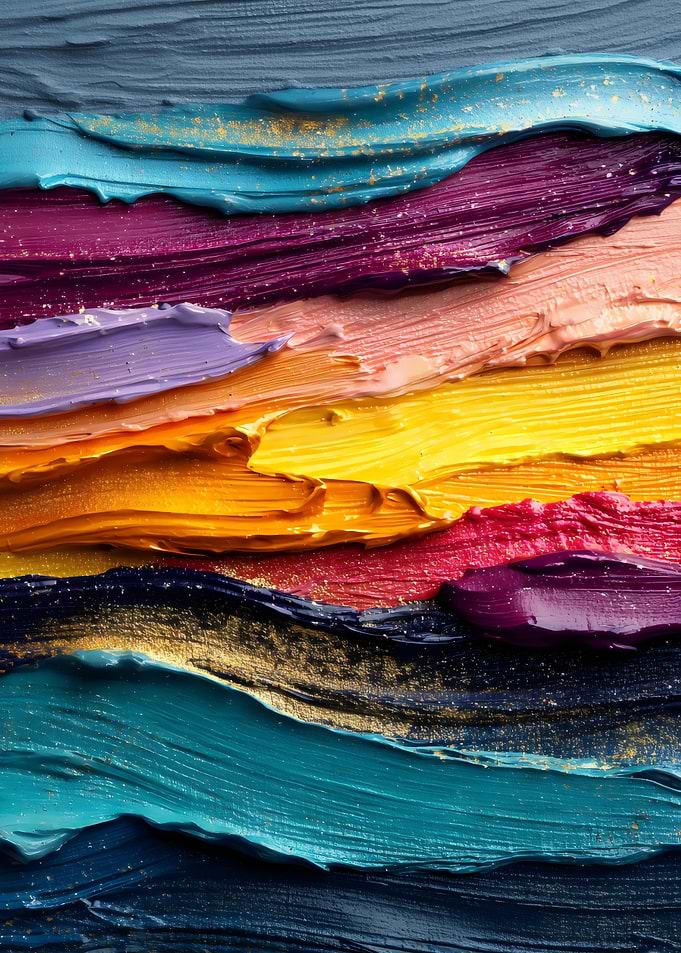 Colorful Abstract Paint Strokes Texture