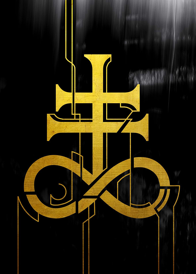 Leviathan Cross Symbol in Gold