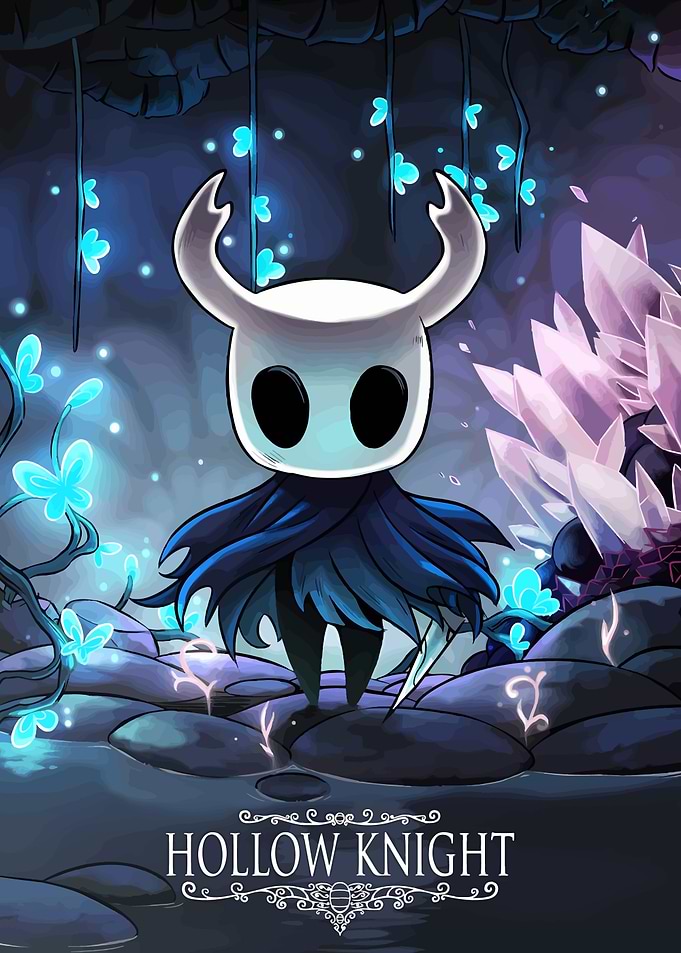 Hollow Knight Game Character Illustration
