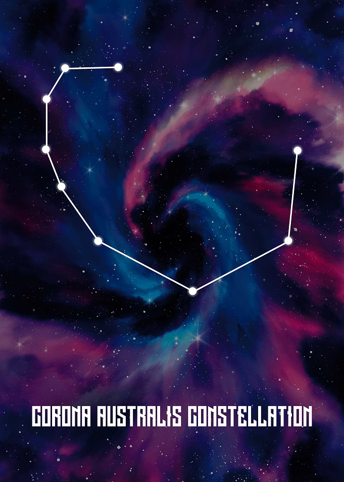 Corona Australis Constellation Art
