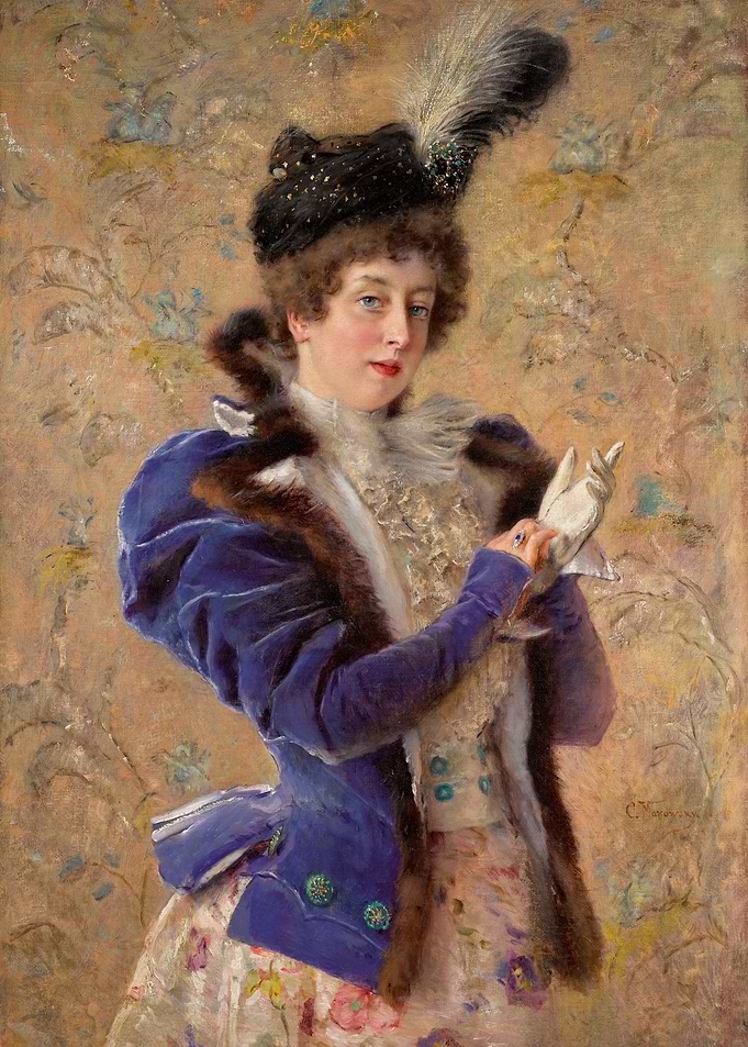 Portrait of a Woman with Gloves