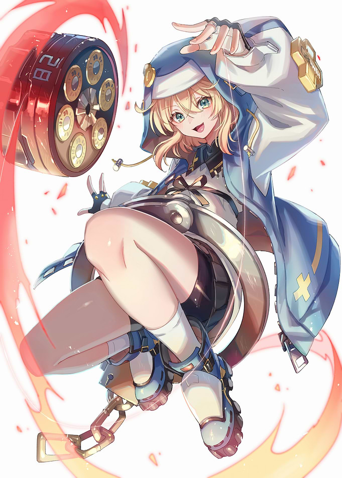 Anime Girl with Revolver and Hood