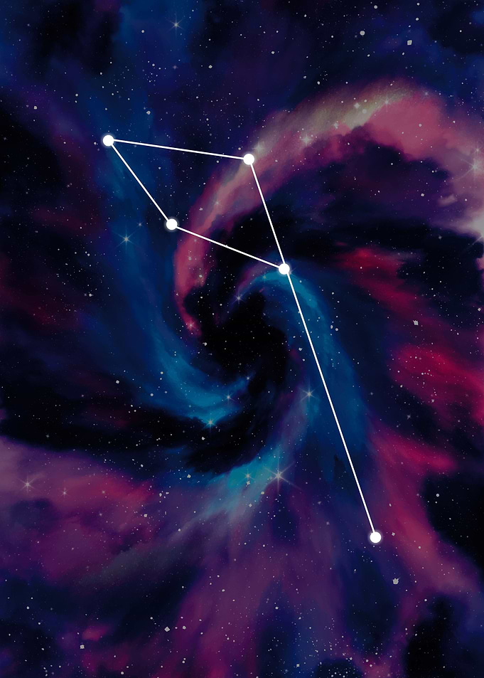 Aries Constellation in Space