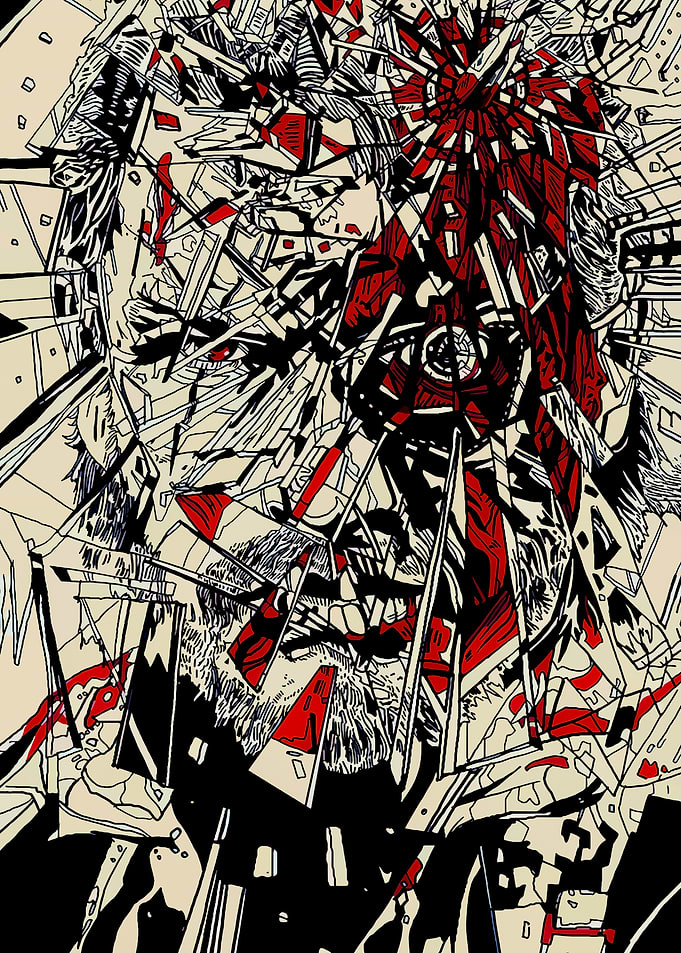 metal gear solid snake poster