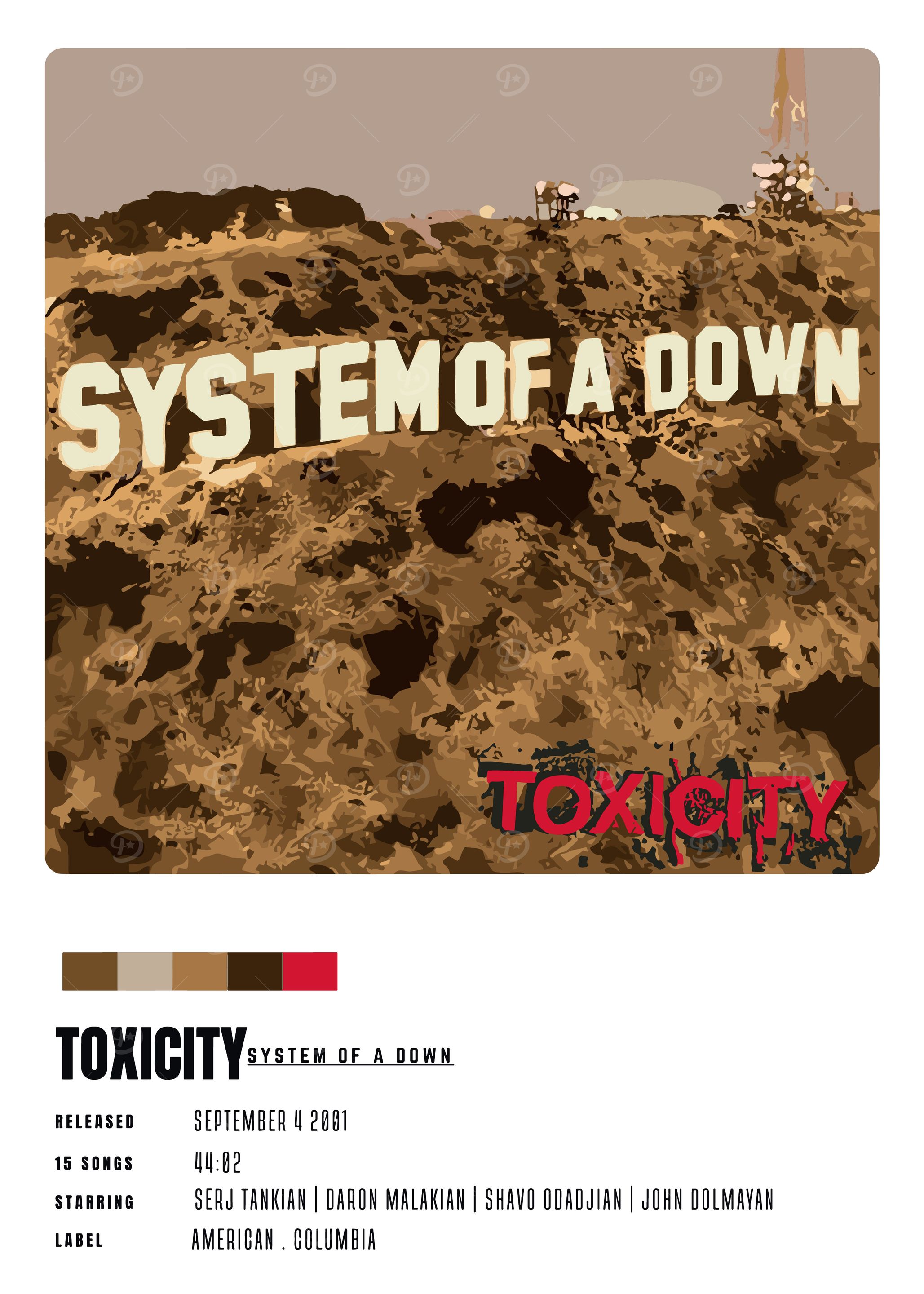 System of a Down Toxicity Album Cover
