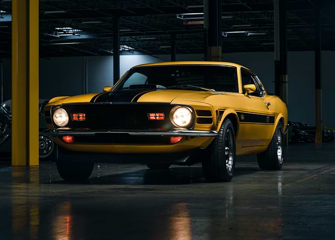 Yellow and Black Classic Car