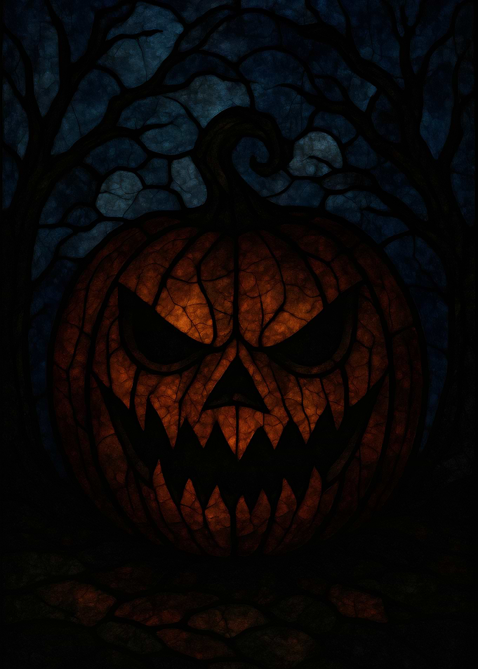 Spooky Halloween Jack O Lantern