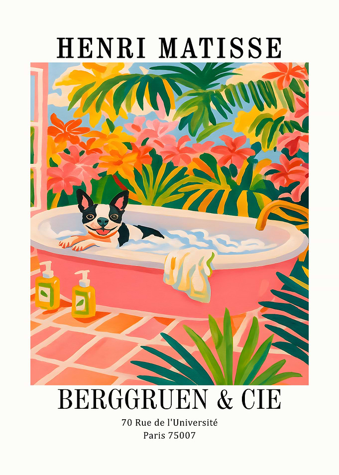Henri Matisse Dog in Bathtub Art Print