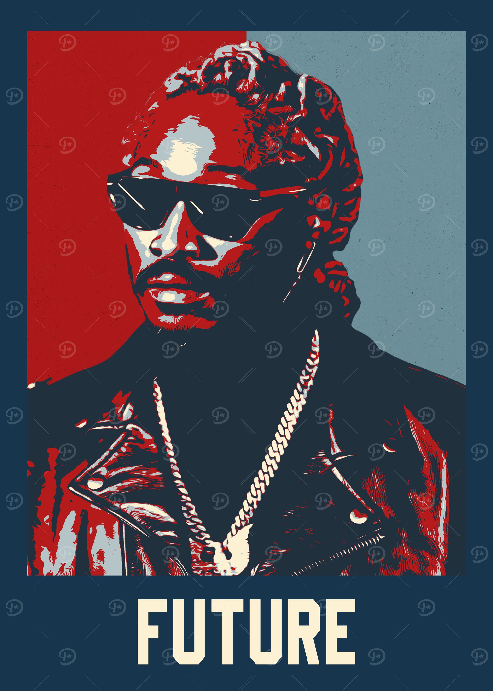 Future Portrait in Pop Art Style