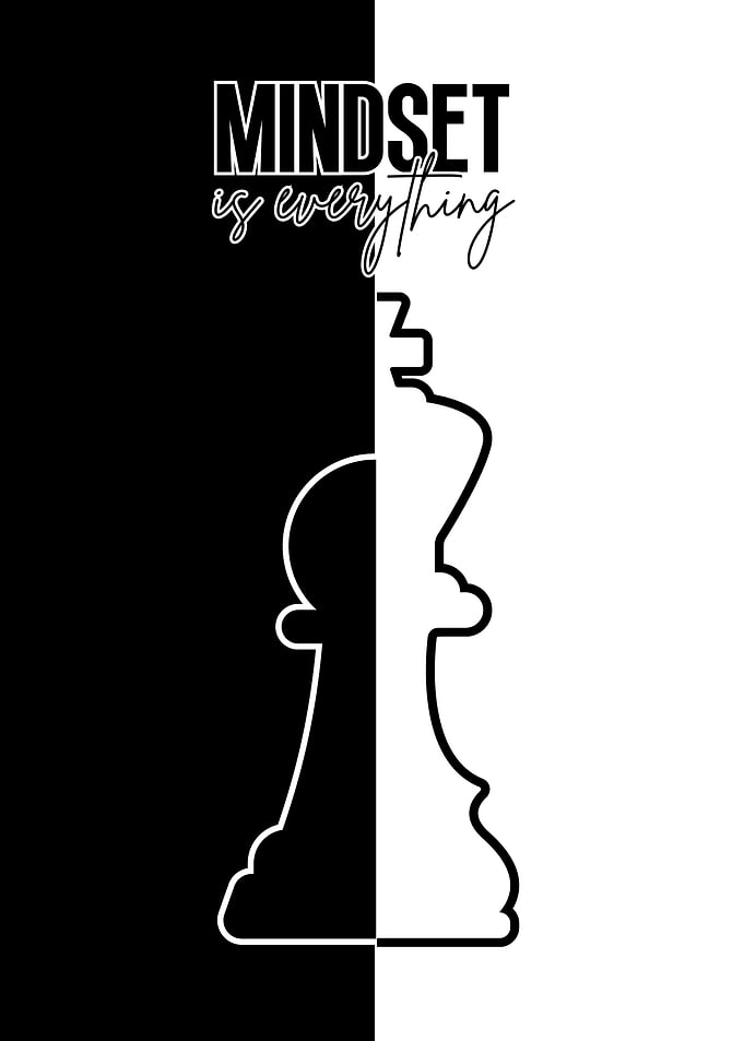 Mindset is Everything Chess Piece