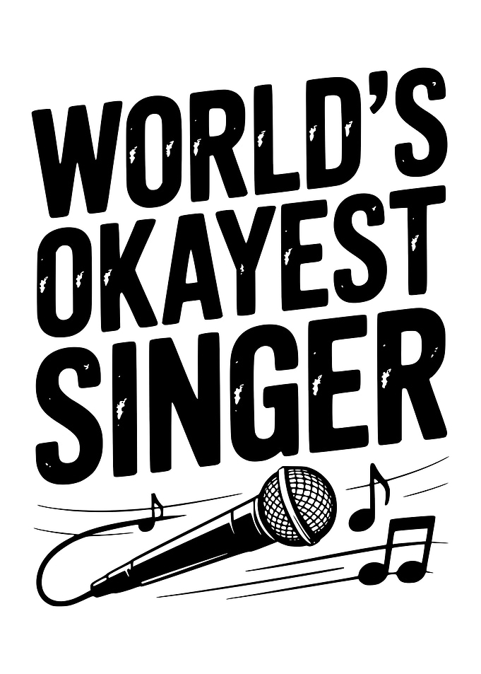 World's Okayest Singer Graphic