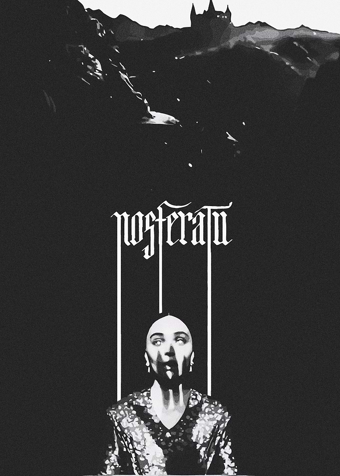 Nosferatu Black and White Portrait
