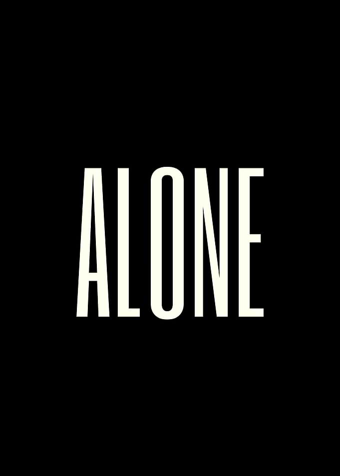 Alone Text Art