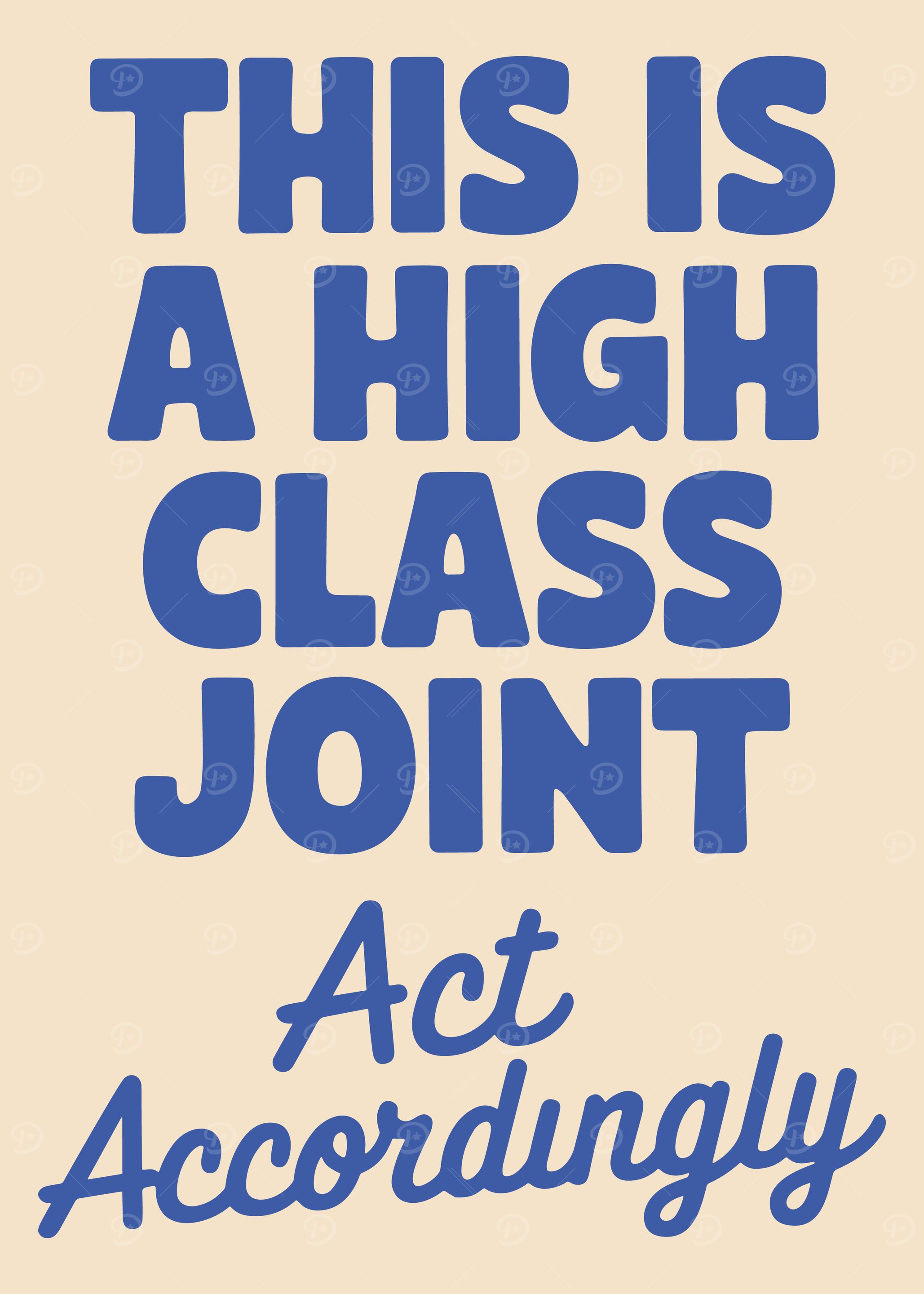 High Class Joint Text Art