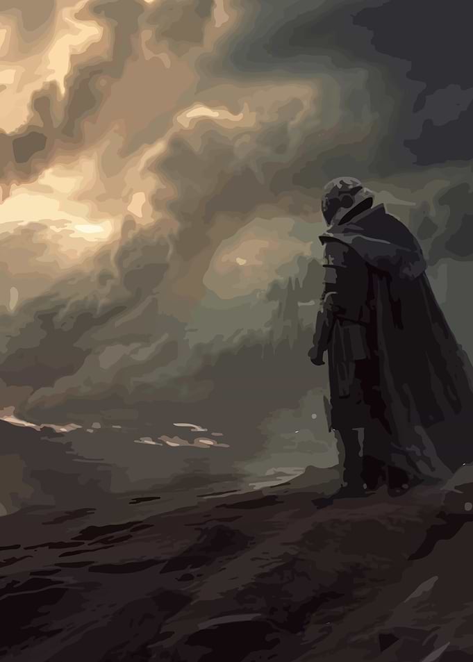 Dark Knight on a Hill