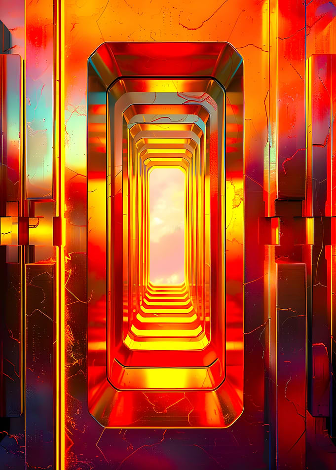 Metallic Celestial Sky
