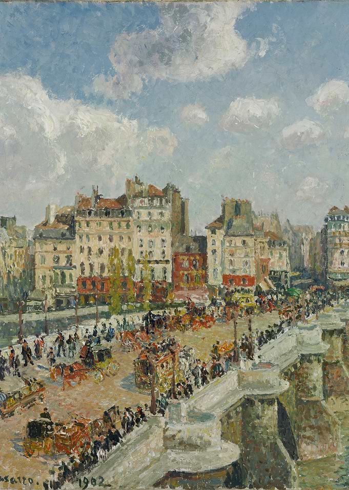 Parisian Bridge Scene Painting