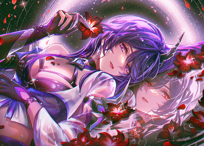Girls with Flowers