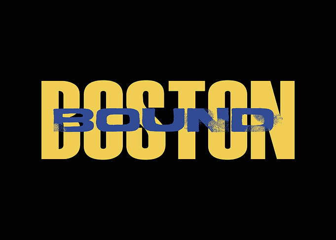 Boston Bound Text Art