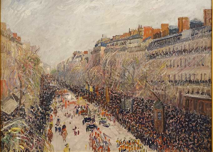 Parisian Street Scene Painting