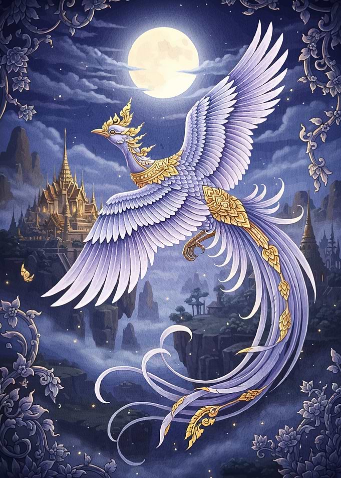 Majestic Phoenix Asian Landscape