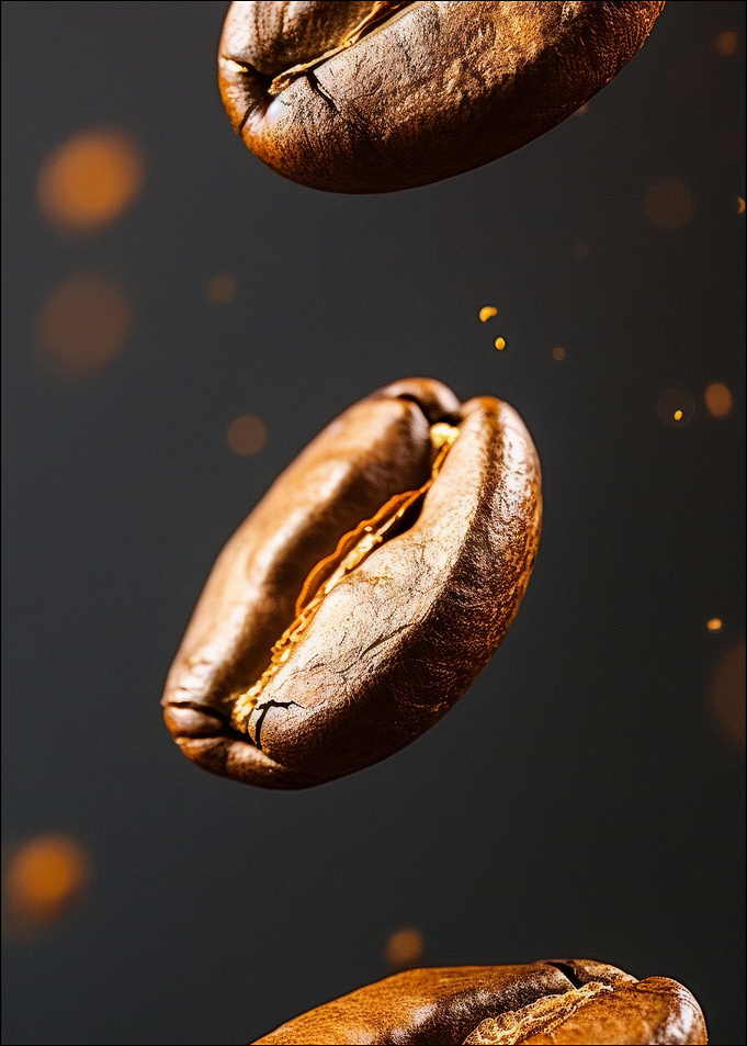 Floating Coffee Beans