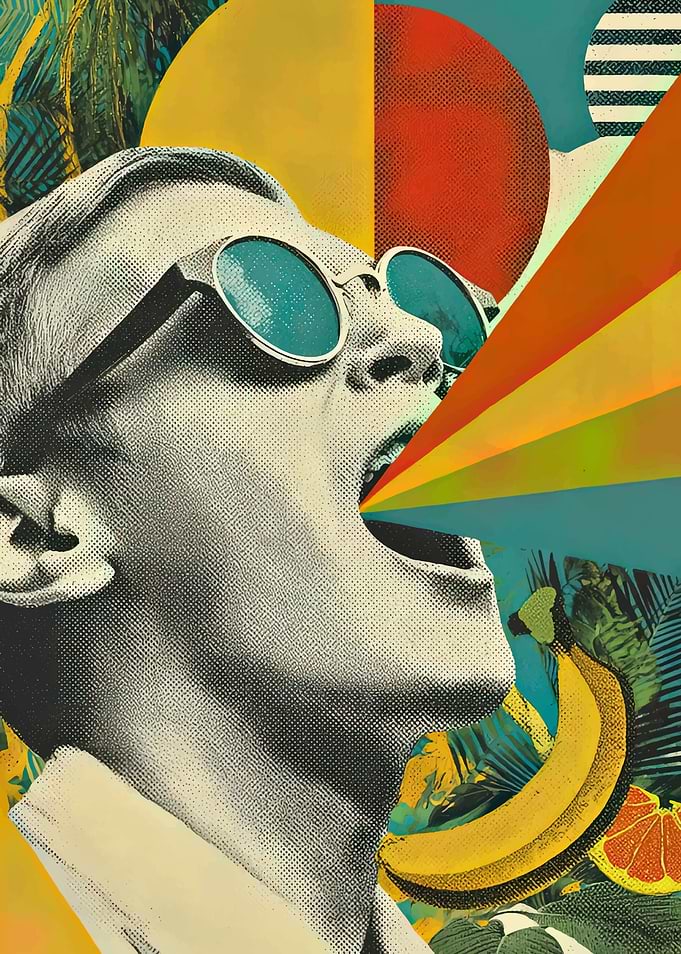 Retro Pop Art Tropical Vibe