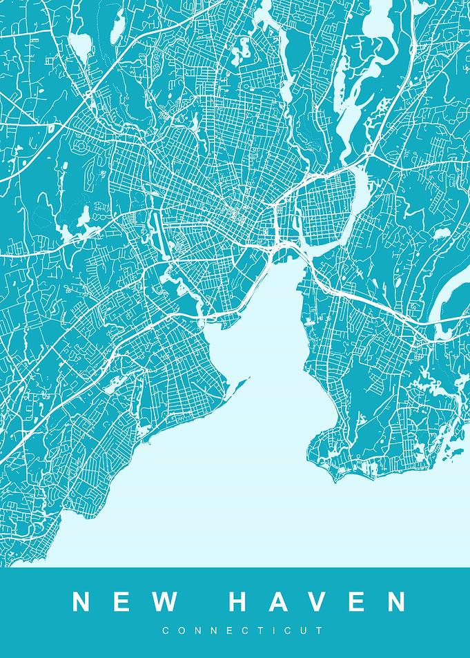 New Haven, Connecticut City Map