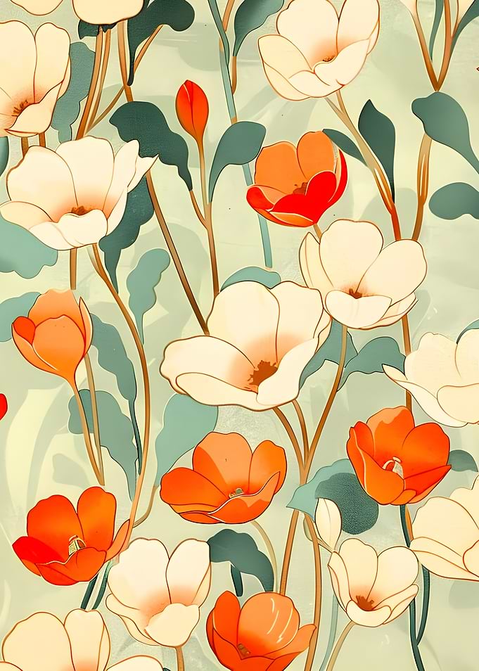 Vintage Poppy Blossom