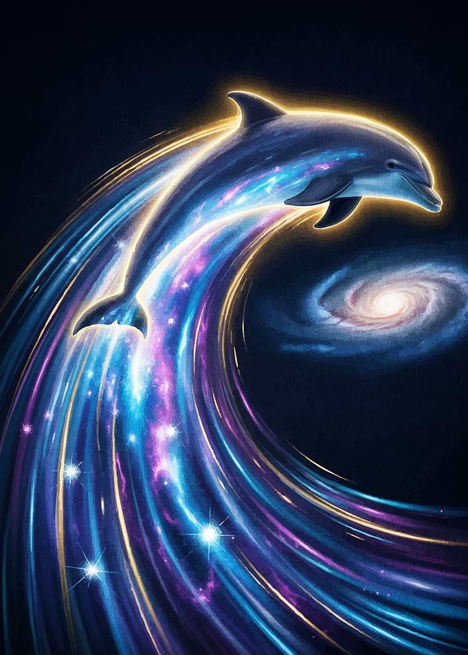 Cosmic Dolphin Wave