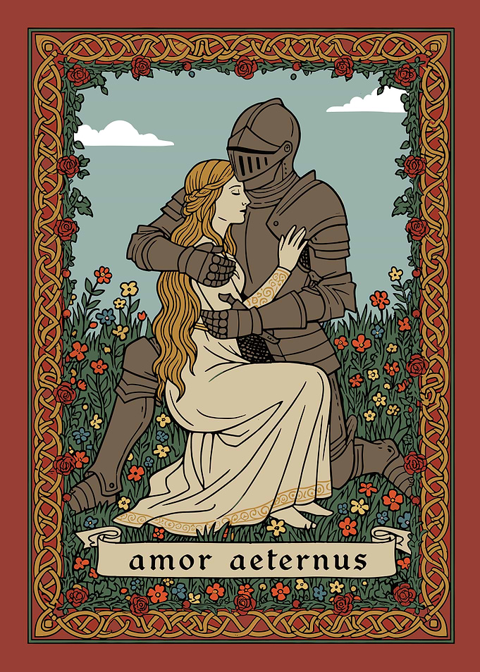 Amor Aeternus: Knight and Maiden Embrace