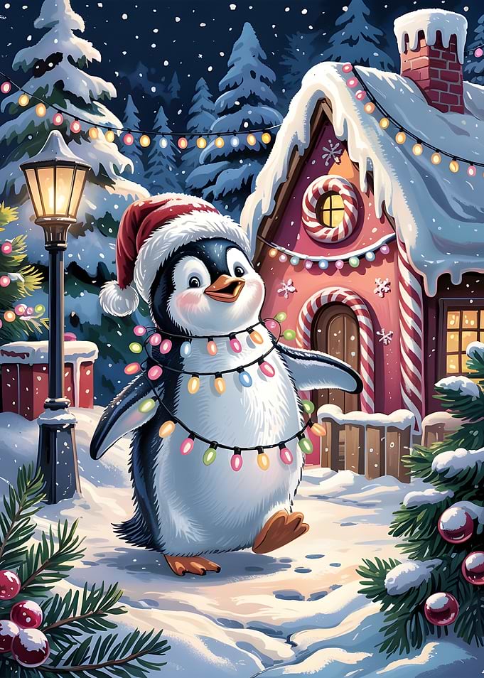 Penguin in Winter