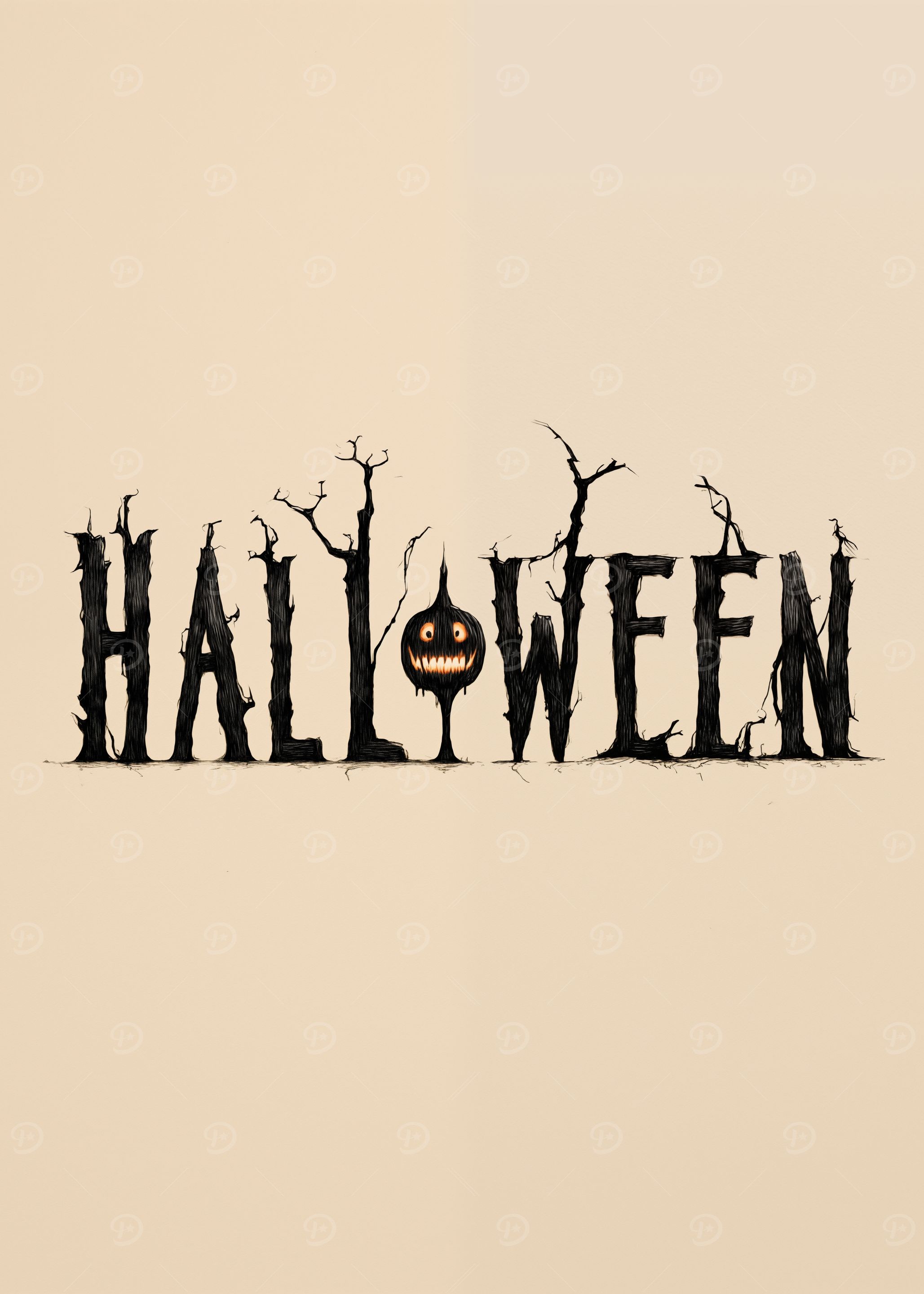 Halloween Spooky Text Art