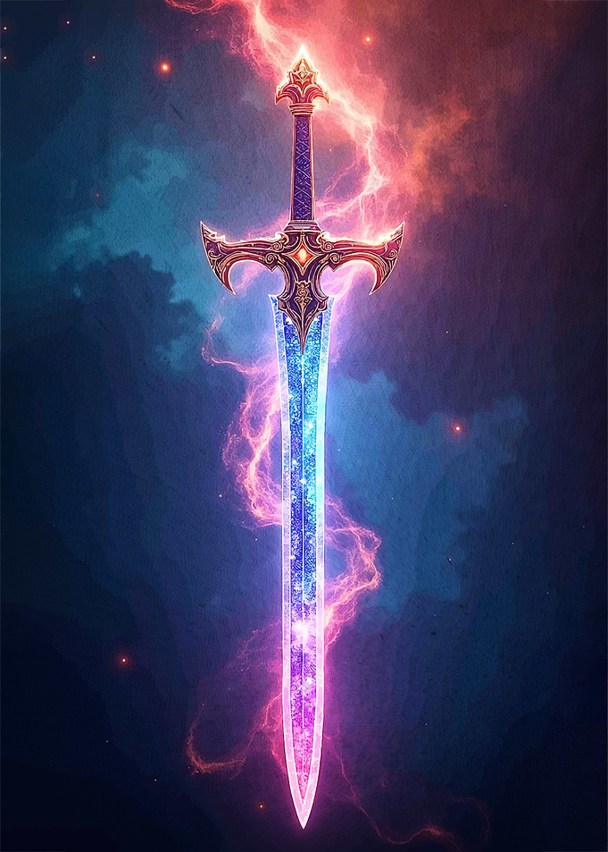 Fantasy Sword Cosmic Energy