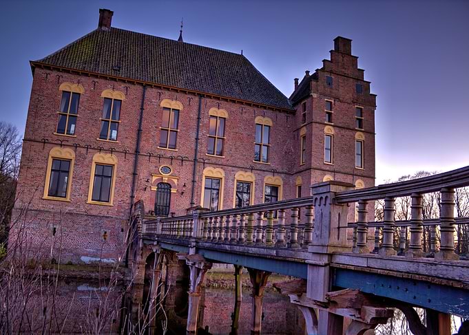 Dutch castle with bridge Vorden