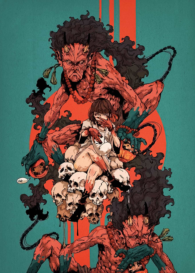 Demons, Skulls, and a Girl