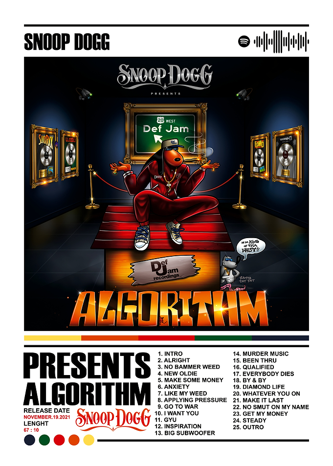 Snoop Dogg Algorithm Album Cover Art