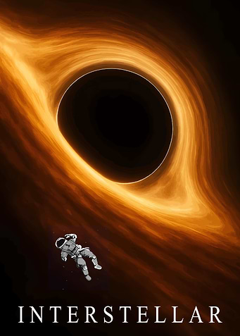 Interstellar Movie Poster Black Hole