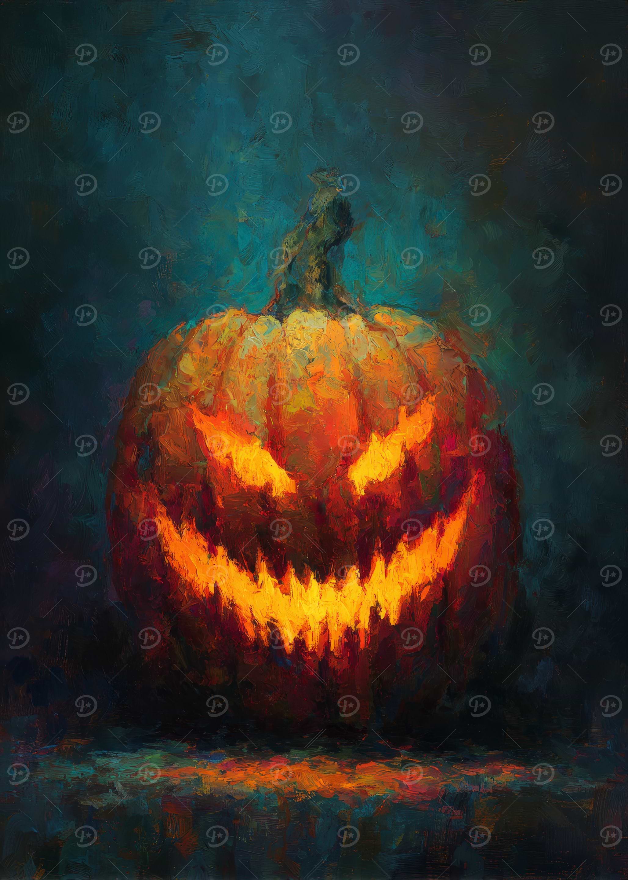 Halloween Pumpkin Painting