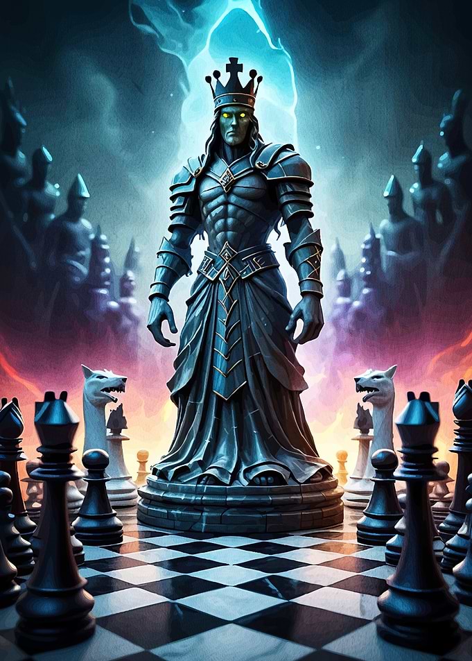 Chess King Warrior Chessboard