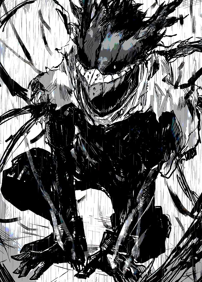 Intense Character in Black and White