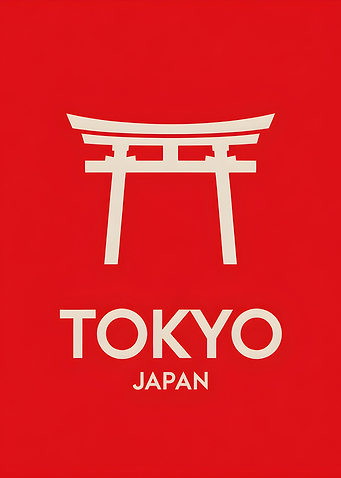 Tokyo Japan Minimalist Travel Poster