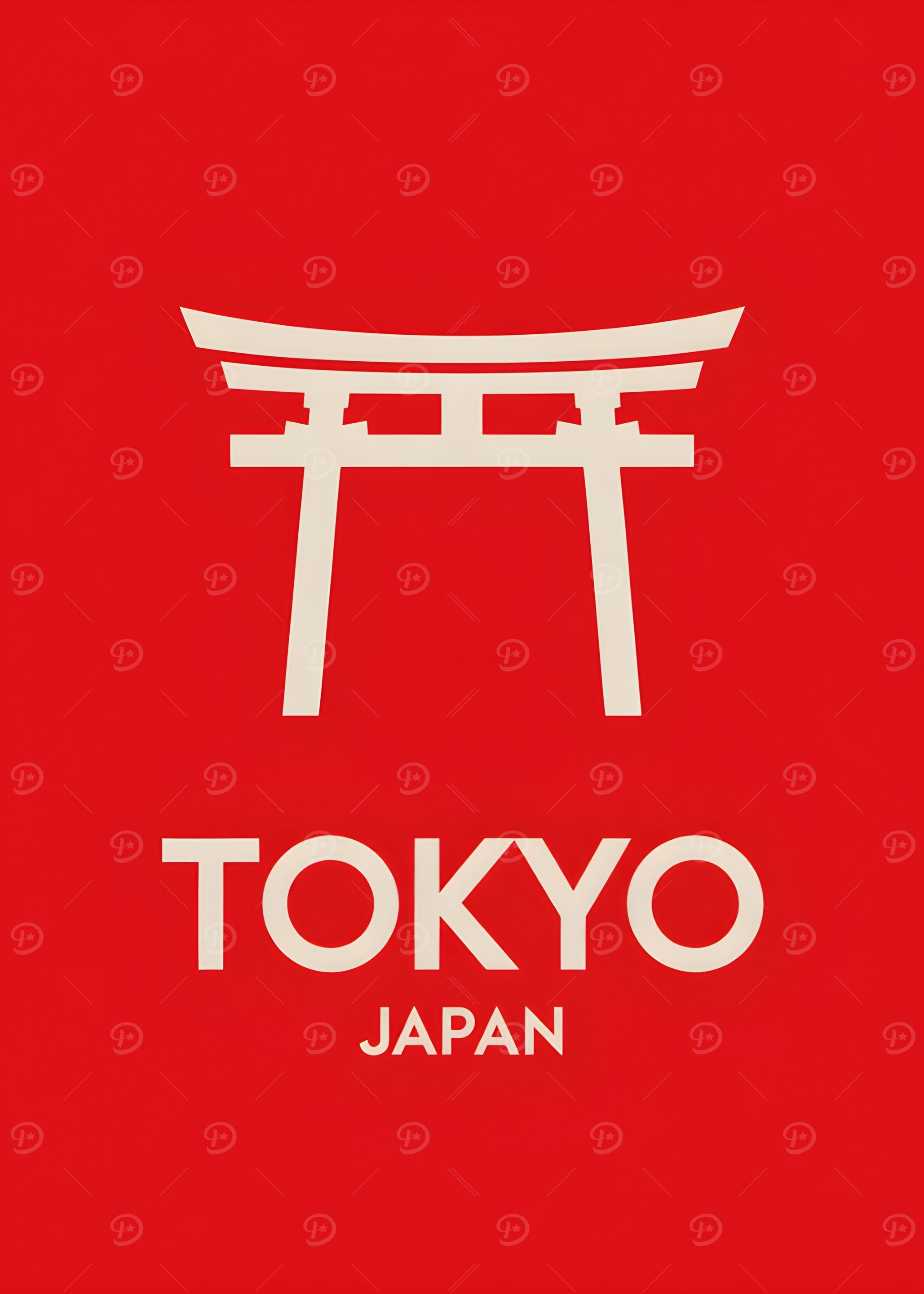 Tokyo Japan Minimalist Travel Poster