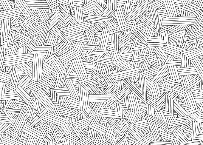 Monochromatic Abstract Geometric Maze