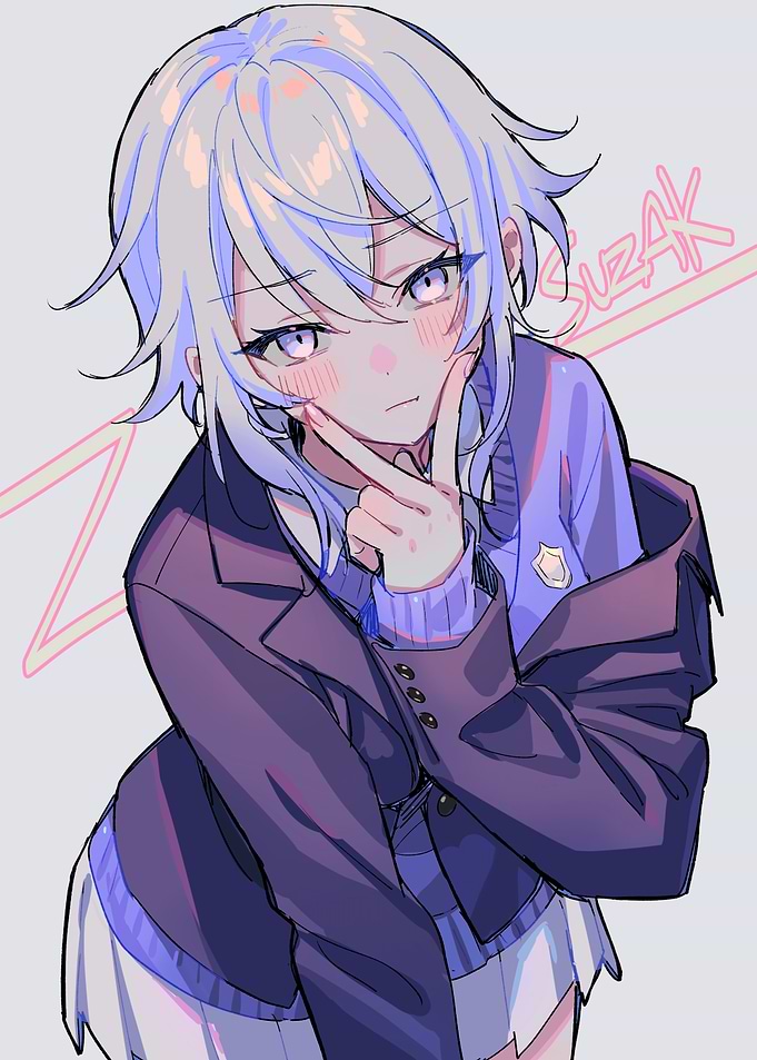Anime Girl in School Uniform