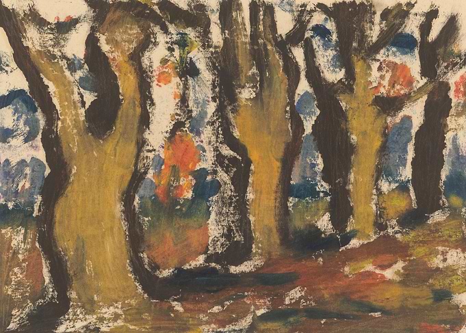 Abstract Forest Painting