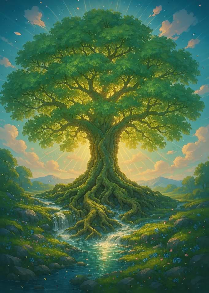 Majestic Tree of Life Landscape