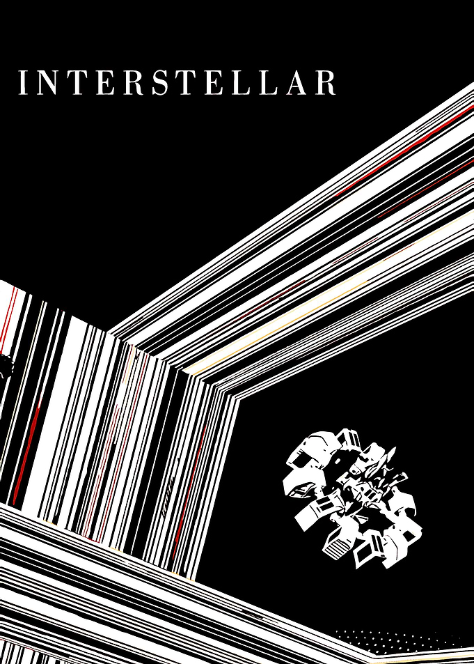 Interstellar Movie Poster Abstract Art